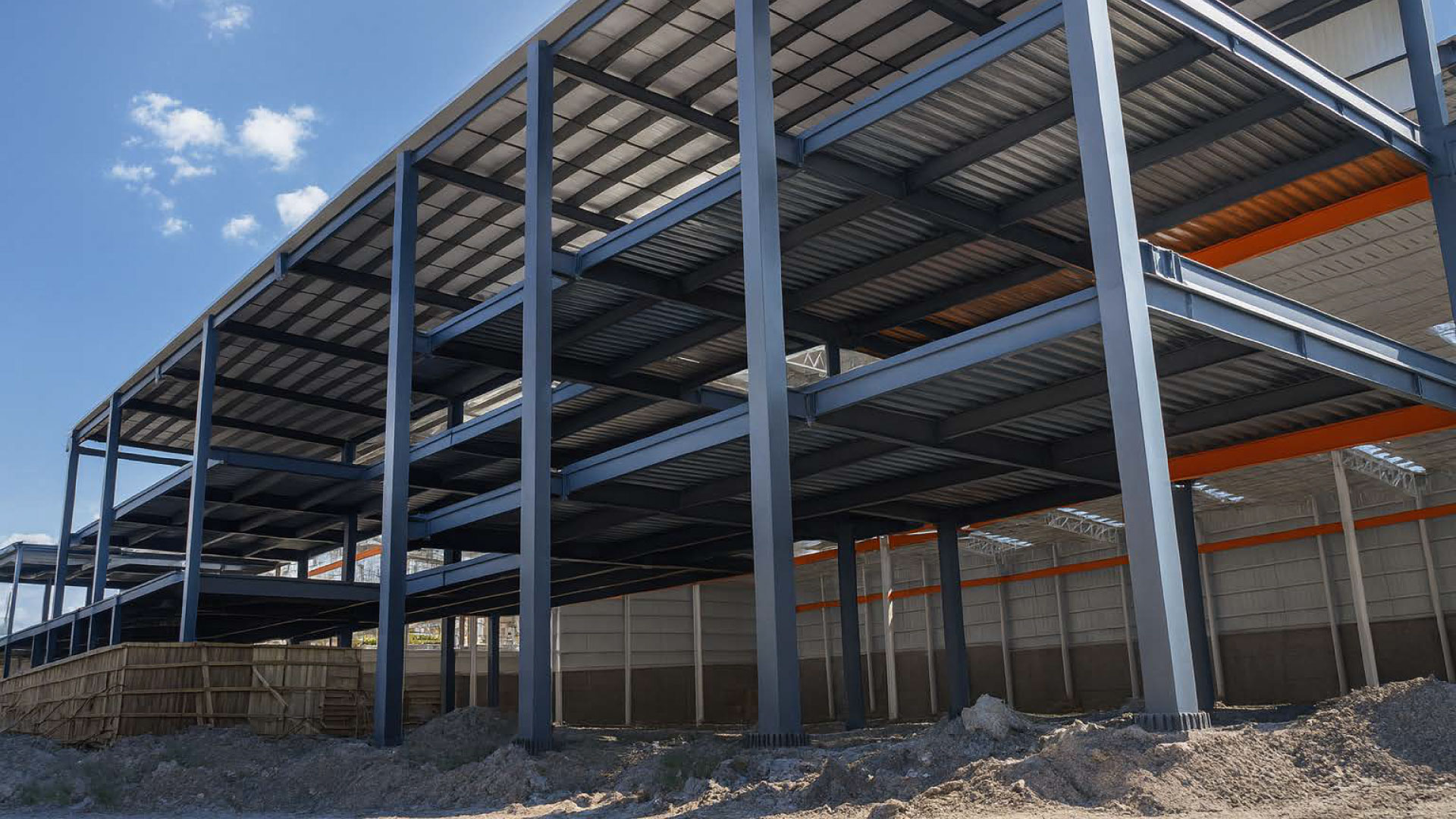 Cristallo — nave industrial de acero diseñada y fabricada por Jaza Ingeniería, certificación AISC, México