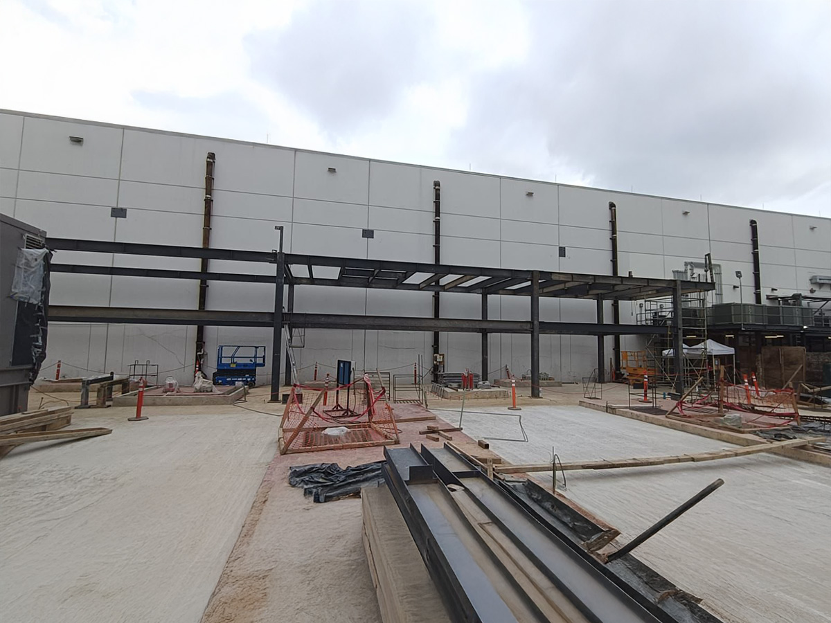KIO Tultitlán Data Center — estructura de acero para data center fabricada e instalada por Jaza Ingeniería, Estado de México