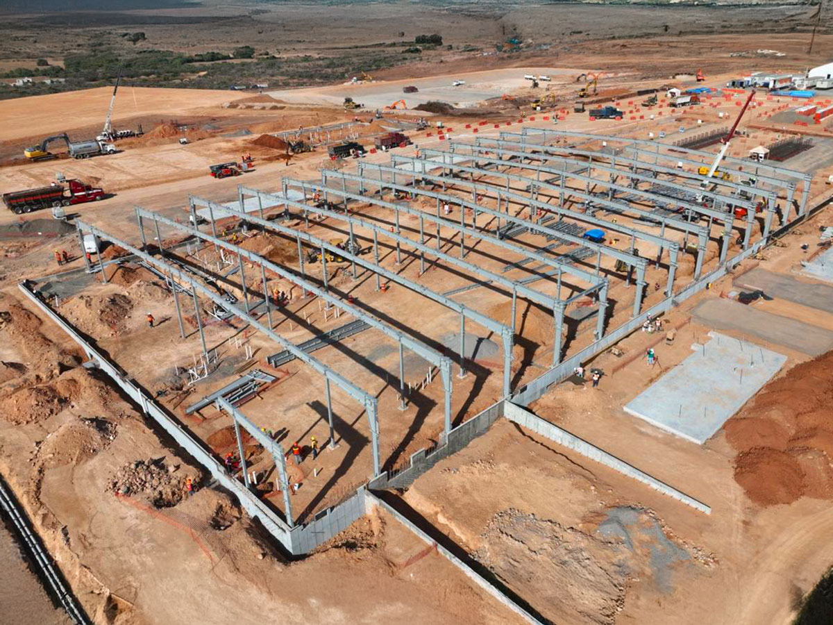 Microsoft QRO 06 — detalle de fabricación AISC, Jaza Ingeniería
